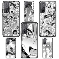 anime girl cartoon japan cute for samsung s22 s21 s20 fe ultra pro lite s10 5g s10e s9 s8 s7 s6 edge plus black phone case