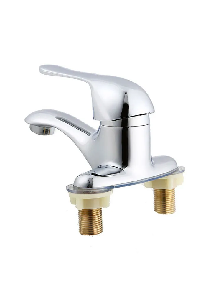 Двойной смеситель для раковины кран в современном стиле холодной и горячей воды