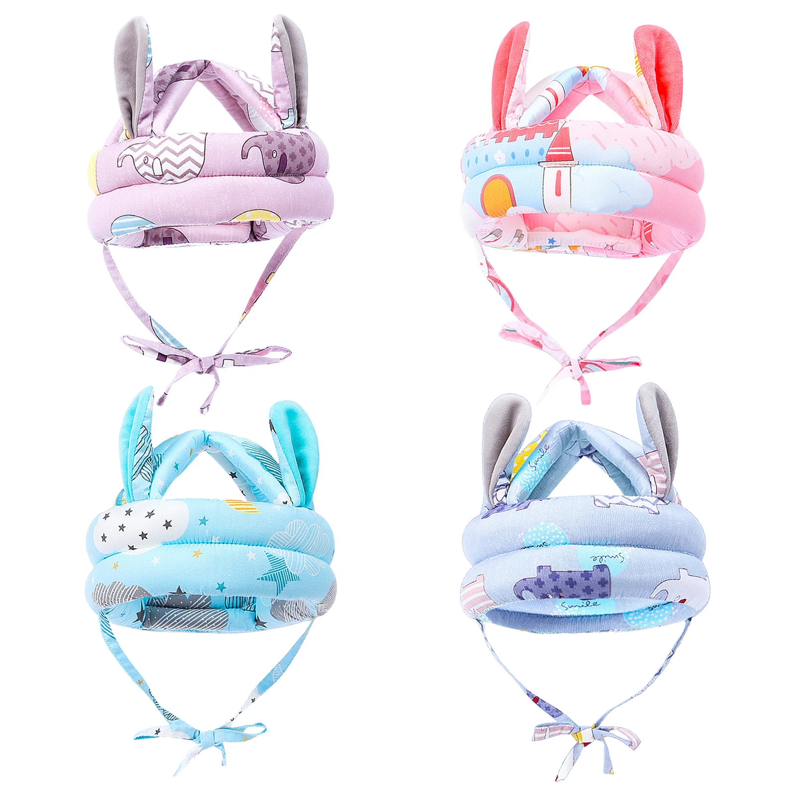 

Adjustable 40-45cm Size Breathable Baby Infant Safety Protective Helmet for Walking Crawling Running Anti-fall