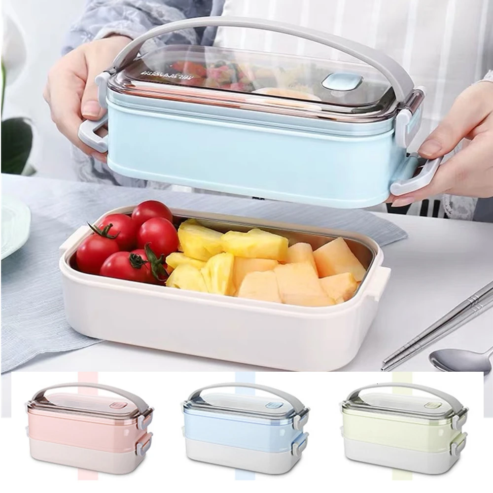 Портативный пищевой контейнер из нержавеющей стали 800 мл|Коробки для обеда| |