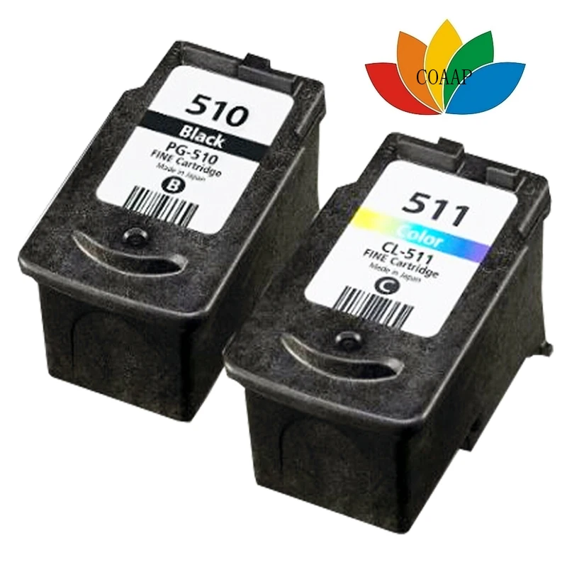 2PK PG 510 CL 511 Ink Cartridge Compatible For Canon PG510 CL511 PIXMA IP2700 MP230 MP240 MP250 MP260 MP270 MP272 MP280