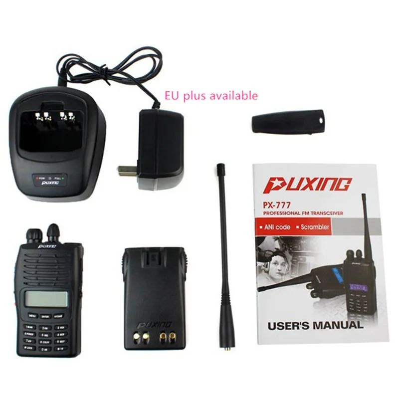 

Puxing PX777 UHF 400-480MHz Two Way Radio ANI scrambler UHF Fm Transceiver PX 777 128 Channel 5 watt Walkie Talkie