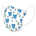 FFP2 симпатичная детская 4-слойная маска KN95, детская Пылезащитная маска с фильтром KN95 FFP2, лицевая маска для мальчиков и девочек, CE респиратор, маска ffp2 для детей 3-9 лет