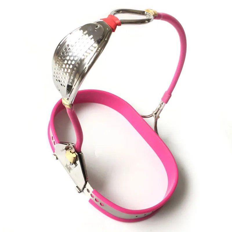 Женский Пояс верности с замком раба БДСМ бондаж из нержавеющей стали Силиконовое