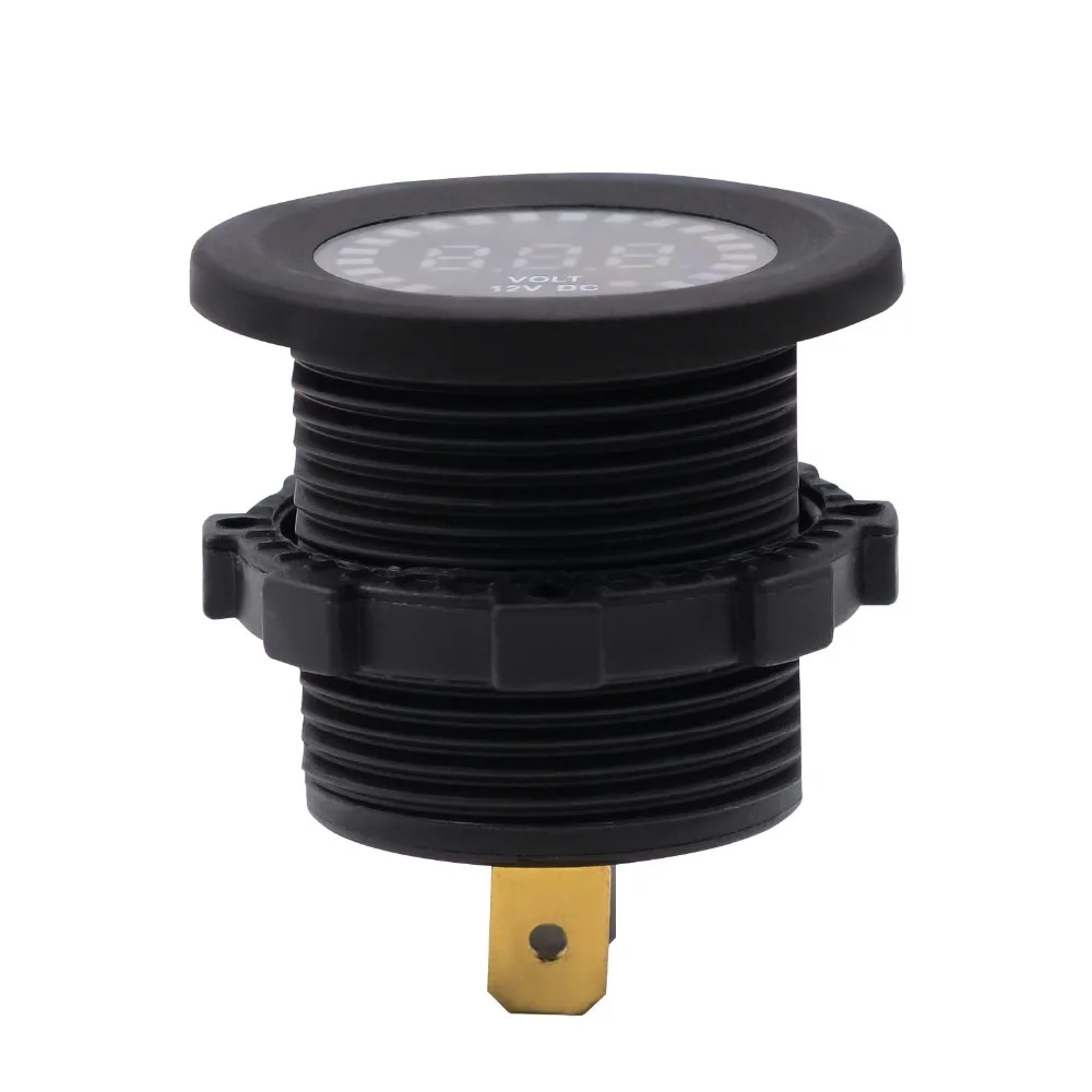 DC 12V автомобильный мотоцикл цифровой дисплей батареи светодиодный