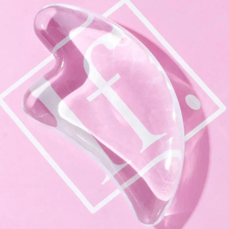 

1Pcs Transparent Gua Sha Stone Board Massage Scraper Plate Remover Face For For Neck Lifting Beauty Guasha Care Skin U7X0