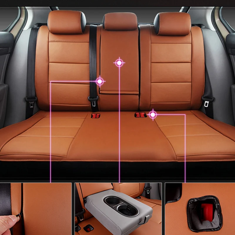 Чехлы на сиденья AUSFTORER для Mazda чехлы из воловьей кожи автомобилей аксессуары