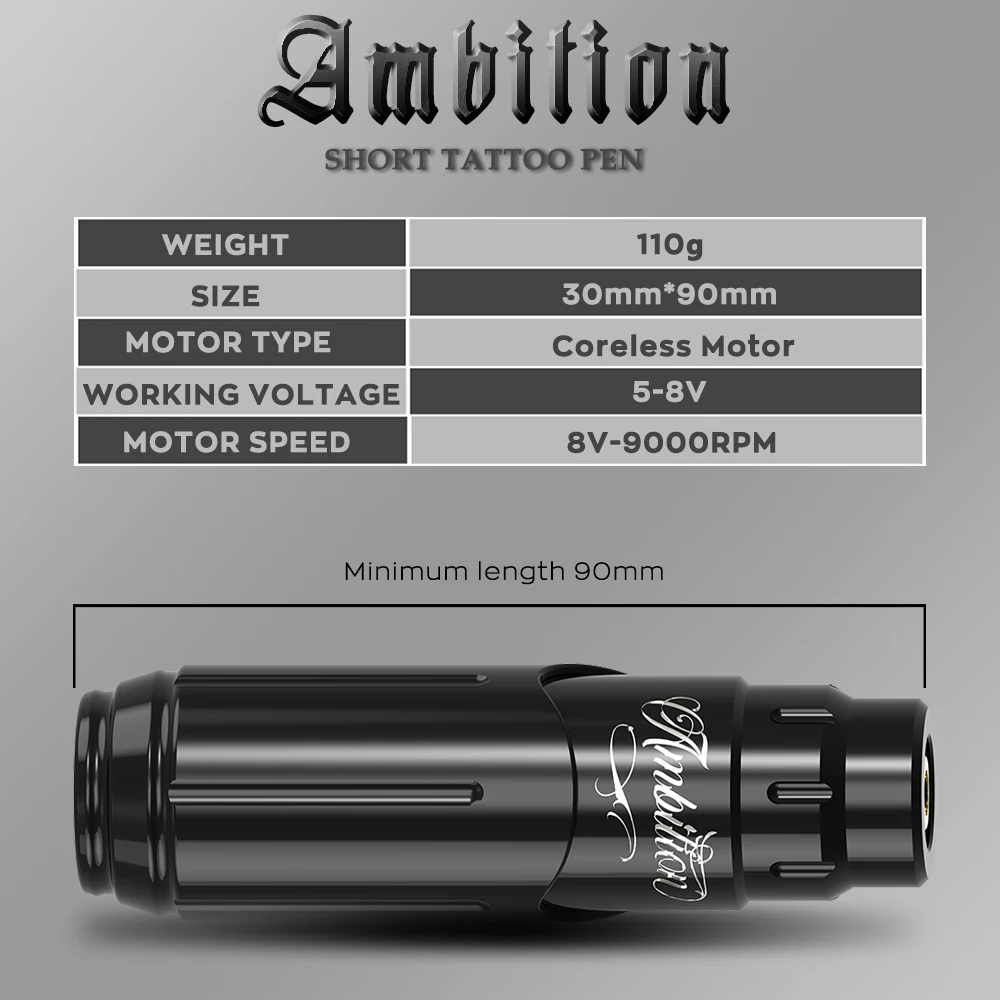 Ambition wizard Мини машинка для тату профессиональная Полуперманентная студия