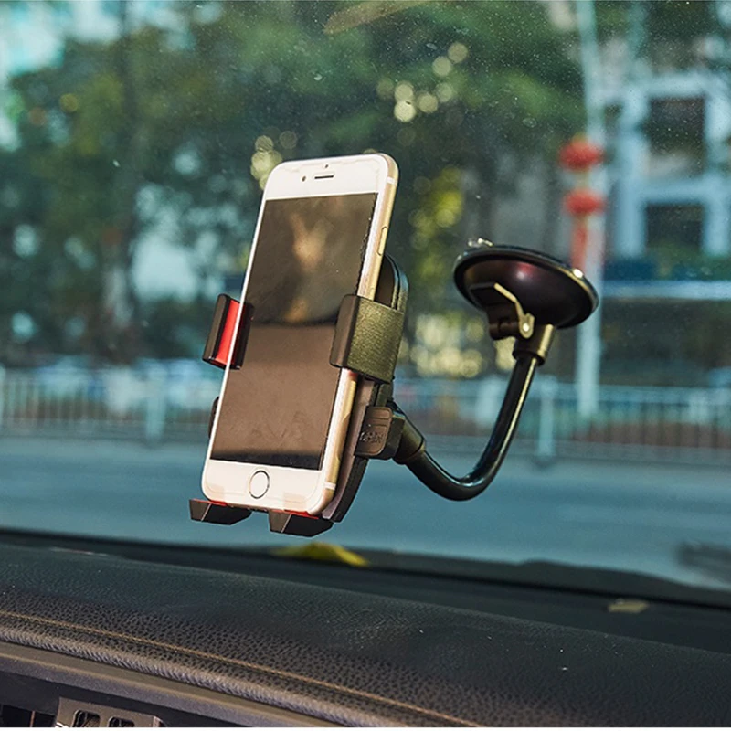 

Car Mobile Phone Stand Multifunctional Suction Cup Type Front Glass Universal Hose Stand Air Outlet Mobile Phone Stand