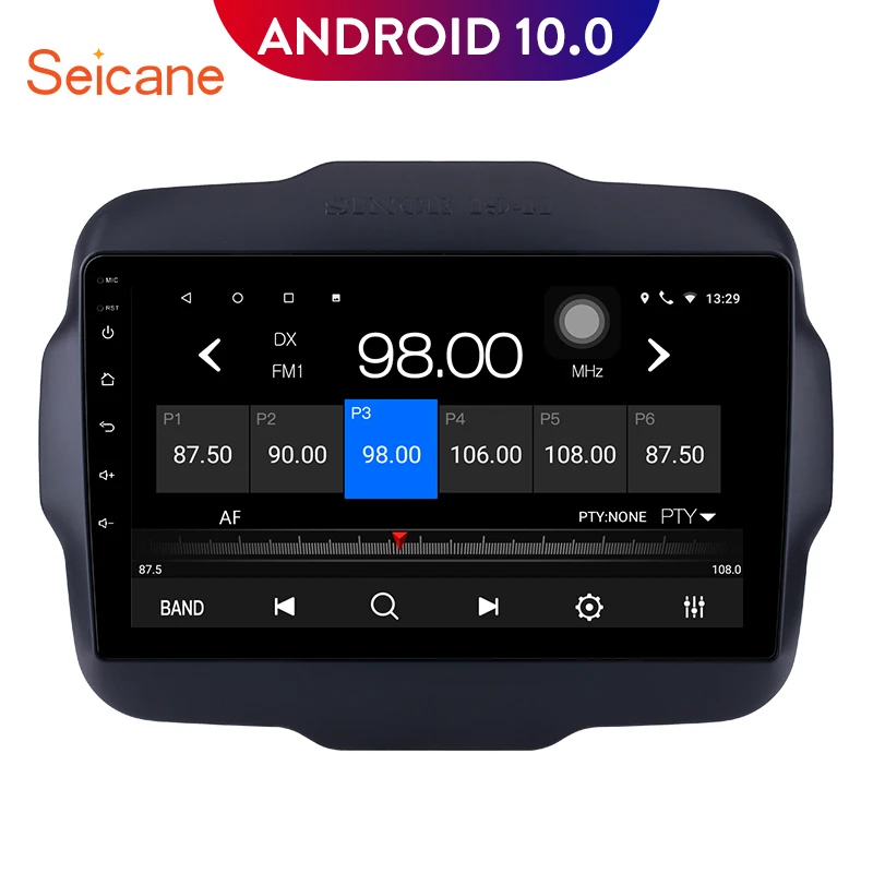 Seicane 9 дюймов Android 10 0 автомобильный радиоприемник с навигацией GPS для 2016 Jeep Renegade