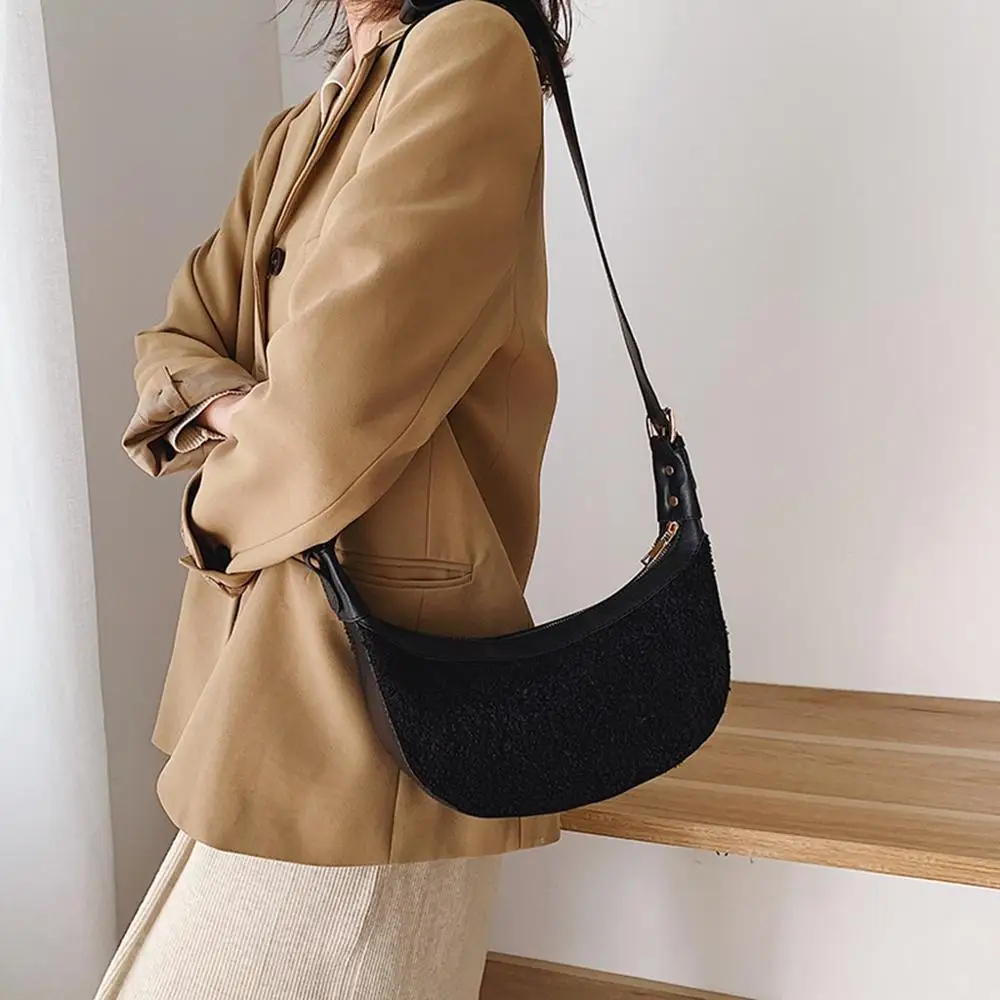 2020 New Fashion Corduroy Shoulder Bag Plush Satchel Casual Wild Simple Messenger Women Single Belt Small Handbag /E | Багаж и сумки