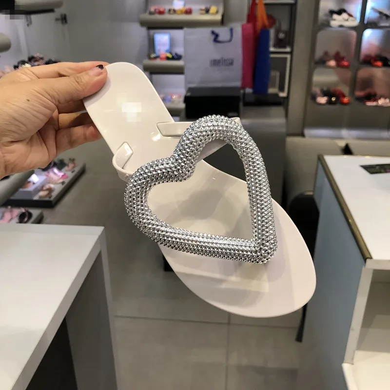 Melissa/Новинка 2020 г. Прозрачная обувь с надписью Love Jelly Женские сандалии Melissa Тапочки