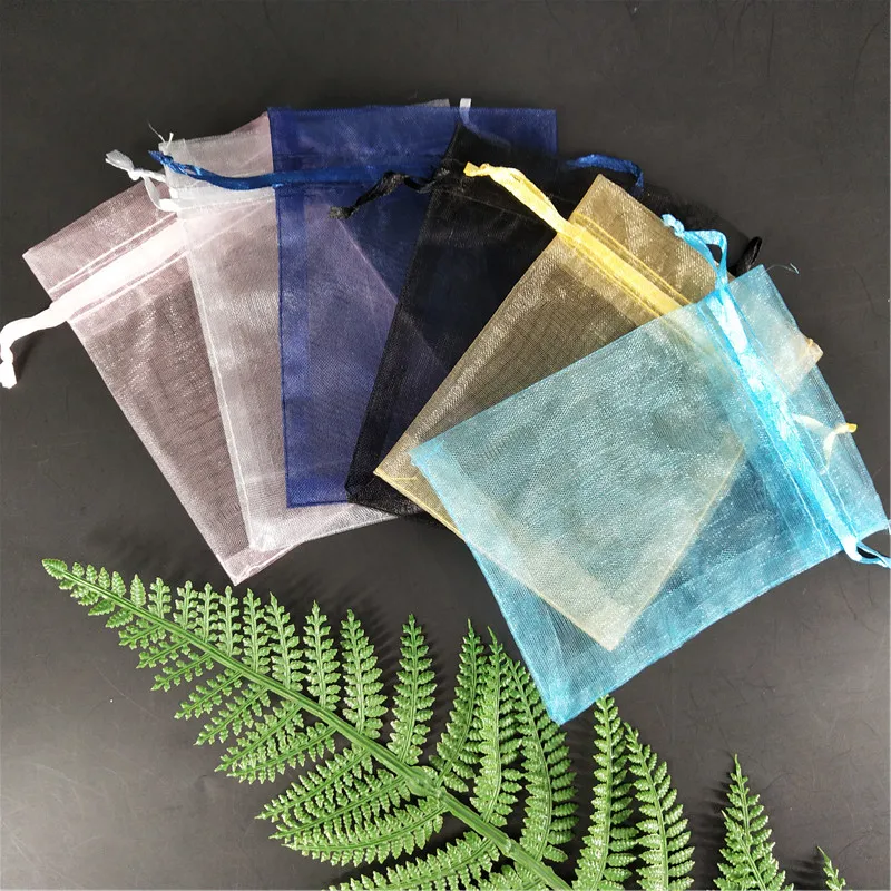 50 шт. маленький пакетик из органзы свадебные украшения вечерние Упаковочные