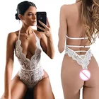 S-3XL, сексуальное эротическое нижнее белье для секса, халтер, размера плюс, прозрачное кружевное нижнее белье
