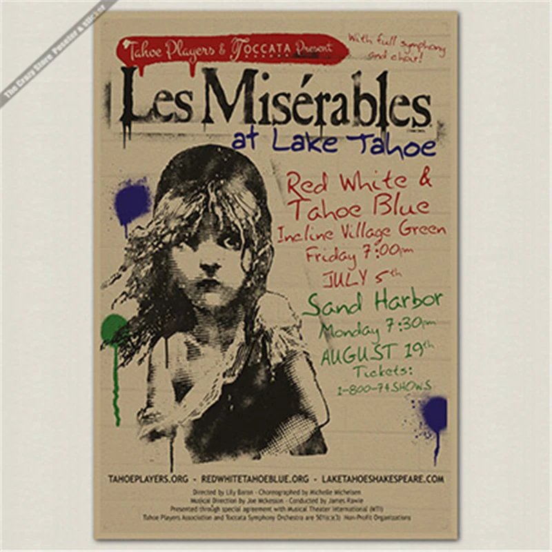 Картина для украшения дома &quotLes Miserables&quot Классический ретро-постер | Дом и сад