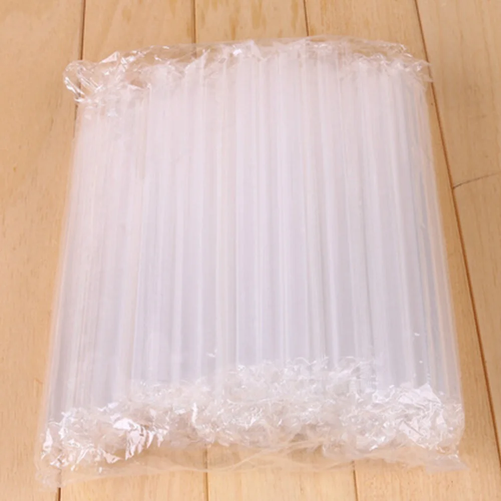 

100pcs Straws Set Disposable Individually Wrapped Food Grade Plastic Stirring Straws for Juice Cold Drinks Coffee Milk Tea