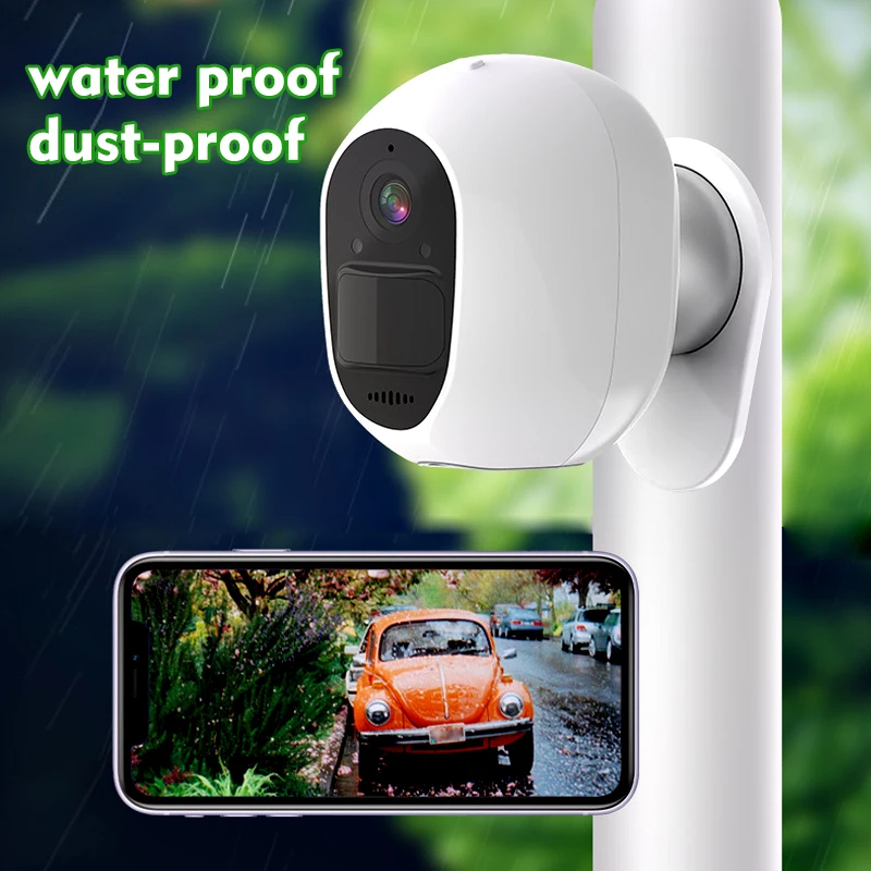 

1080P Smart Tuya Solar IP Camera Support Alexa Google Outdoor Two Way Audio Rechargeable Cloud WiFi Camera