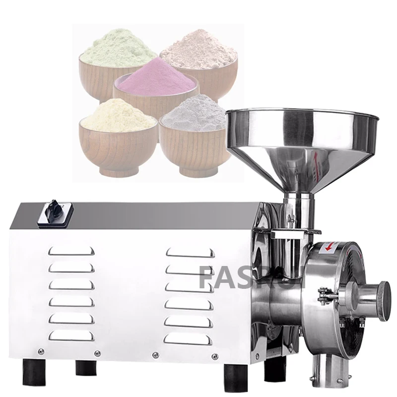 

Electric Superfine Herbal Mill Machine Stainless Steel Grain Grinder Commercial Grain Milling Beans Grinding Machine 3000W