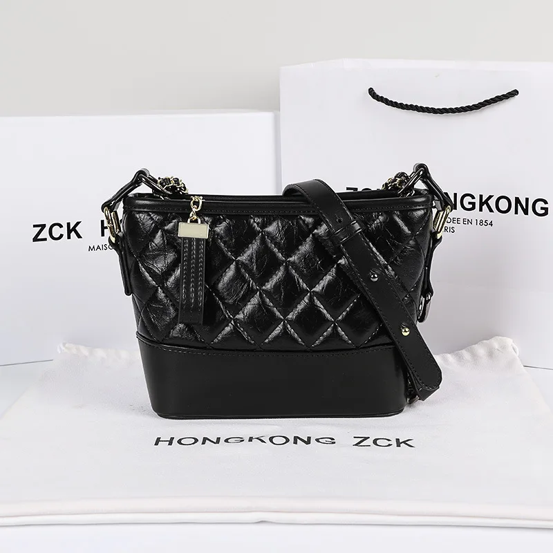 

2021 New Fashion Luxury Brand Women's Shoulder Messenger Bag Leather Rhombus Chain Stray Bag Gg Cc Sac De Luxe Femme Marque