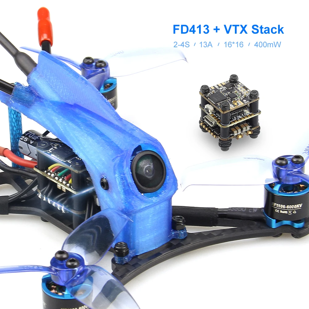 HGLRC Parrot120 Pro PNP 2,5 дюймов зубочистка FPV гоночный Дрон с 6000кв бесщеточный двигатель FD13A 4 в 1 ESC Micro VTX Stack