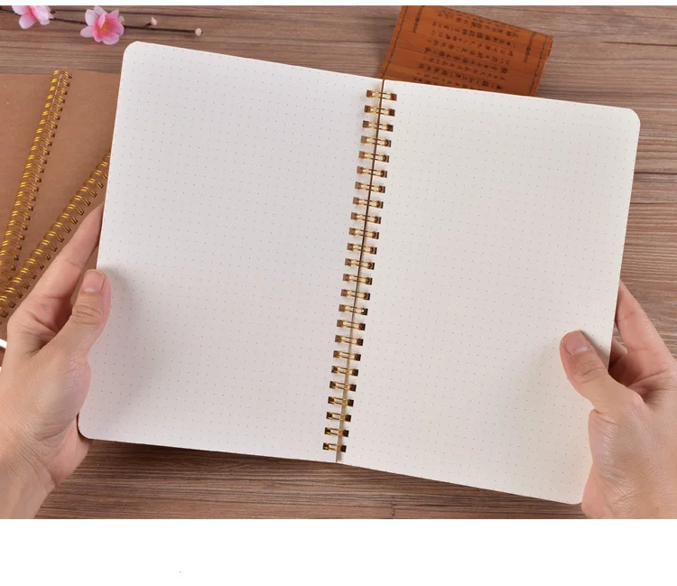 Блокнот А5 Bullet Journal Средний крафт-сетка в горошек пустой ежедневник еженедельник книга управление временем школа планирования принадлежности подарок 19