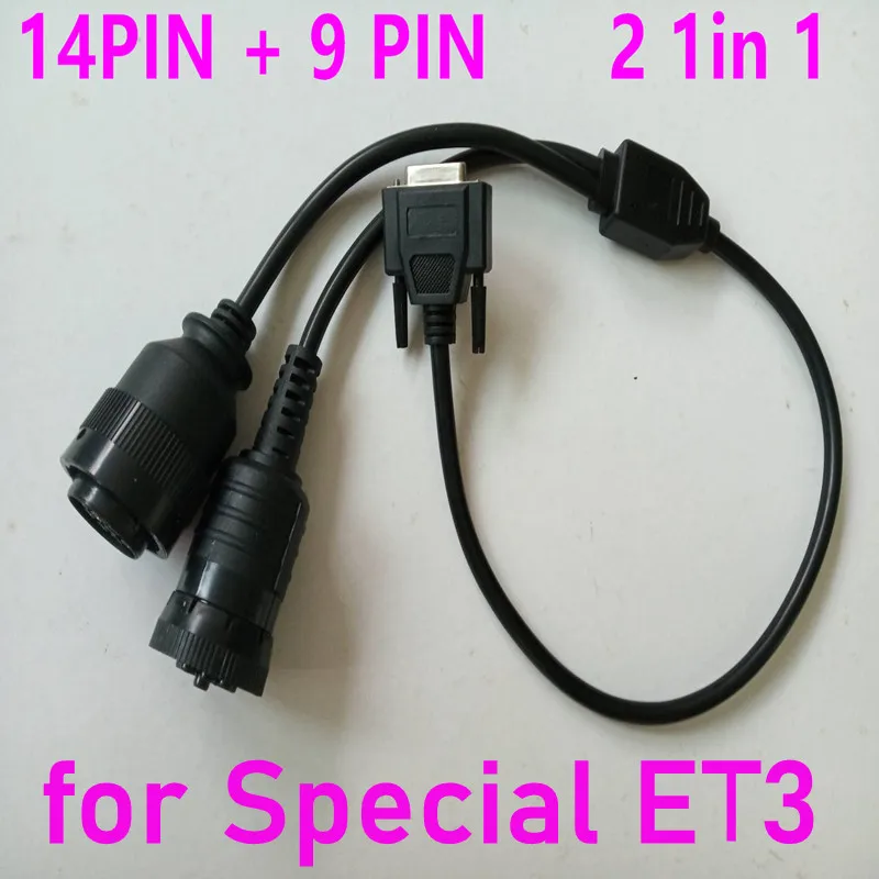 14pin + 9pin 2 в 1 зарядный кабель для ET3 317 7485 (457 6114) 14p и 9p собаки кошки ET