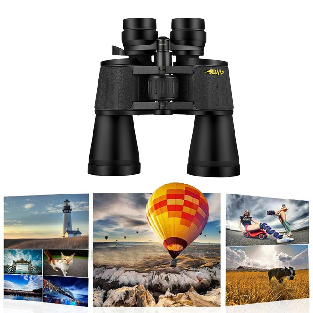 

BIJIA HD Binoculars 10-120x80 Professional Zoom Hunting Telescope Night Vision Outdoor Equipment for Travel Camping Hiking Tool