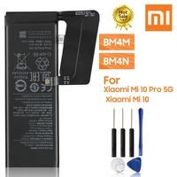 xiao mi original replacement phone battery bm4m for xiaomi mi 10 pro 5g xiaomi 10pro 4500mah bm4n for xiaomi mi 10 5g 4780mah