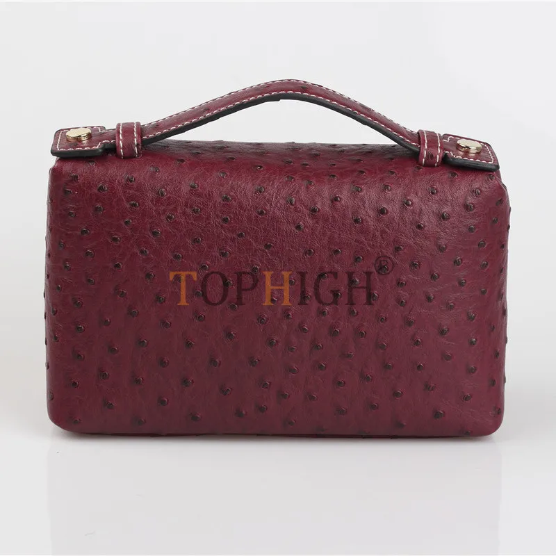 Сумка TOPHIGH из воловьей кожи натуральная с тиснением|Сумки ручками| |