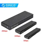 Корпус внешнего жесткого диска ORICO M2PAC3-G20, чехол для SSD M.2 NVME M Key M  B Key, Твердотельный накопитель типа C, USB 3,2, 20 Гбитс