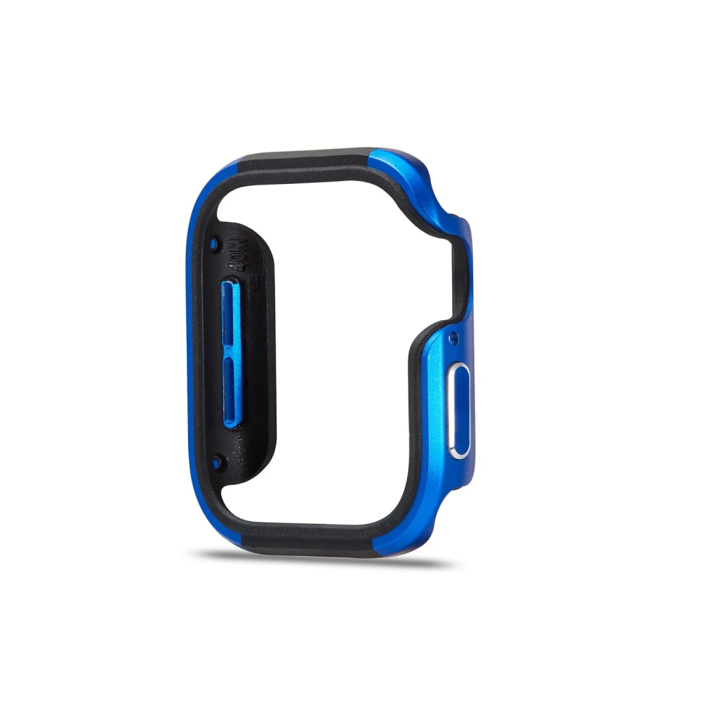 Силиконовый+ металлический чехол из алюминиевого сплава для Apple Watch 4, 5, 40 мм, 44 мм, защитный бампер для iWatch 5, 4, 40, 44 мм, корпус