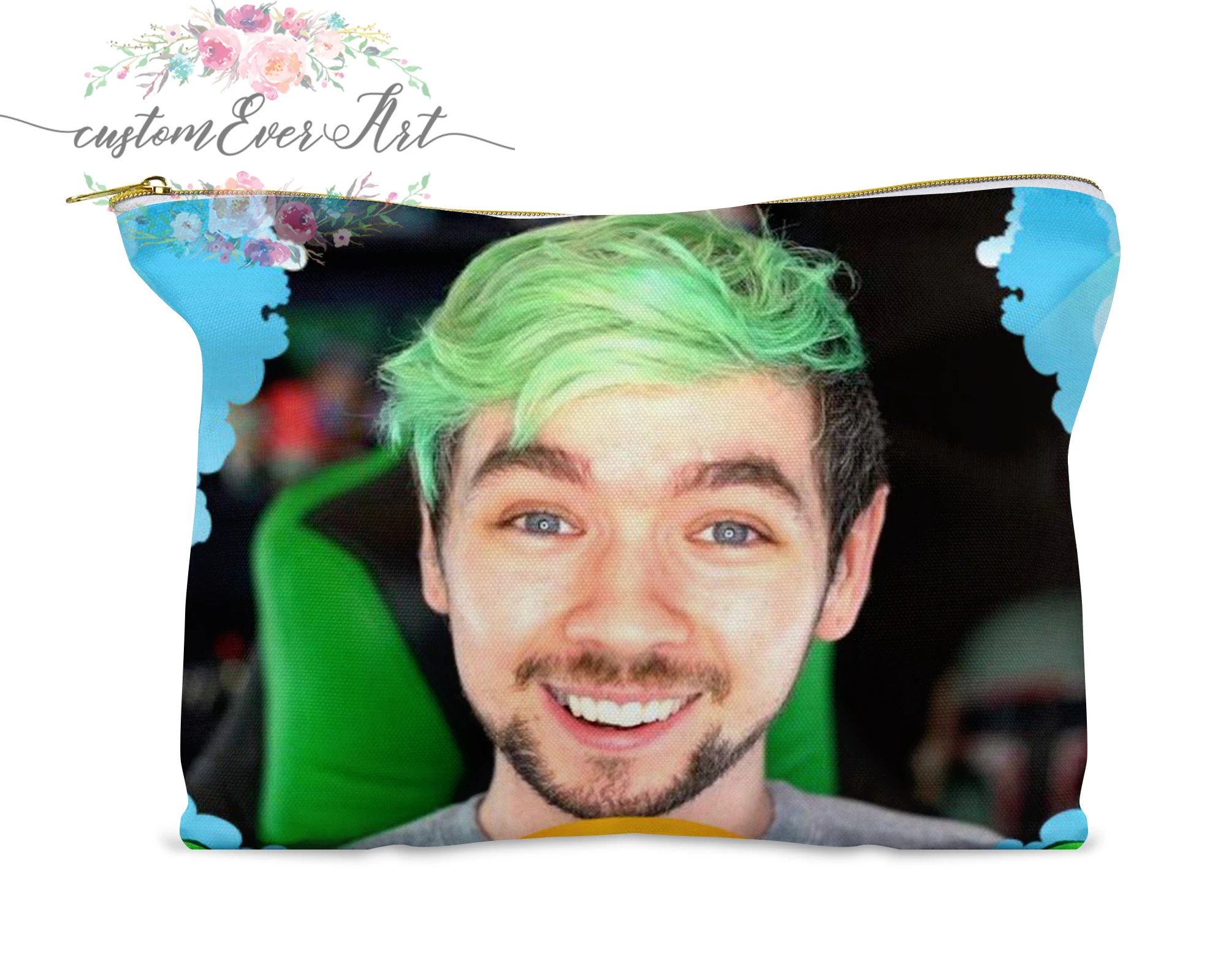 

Jacksepticeye cosmetic bag personalized small makeup bag funny makeup organizer toiletry bag zipper pouch