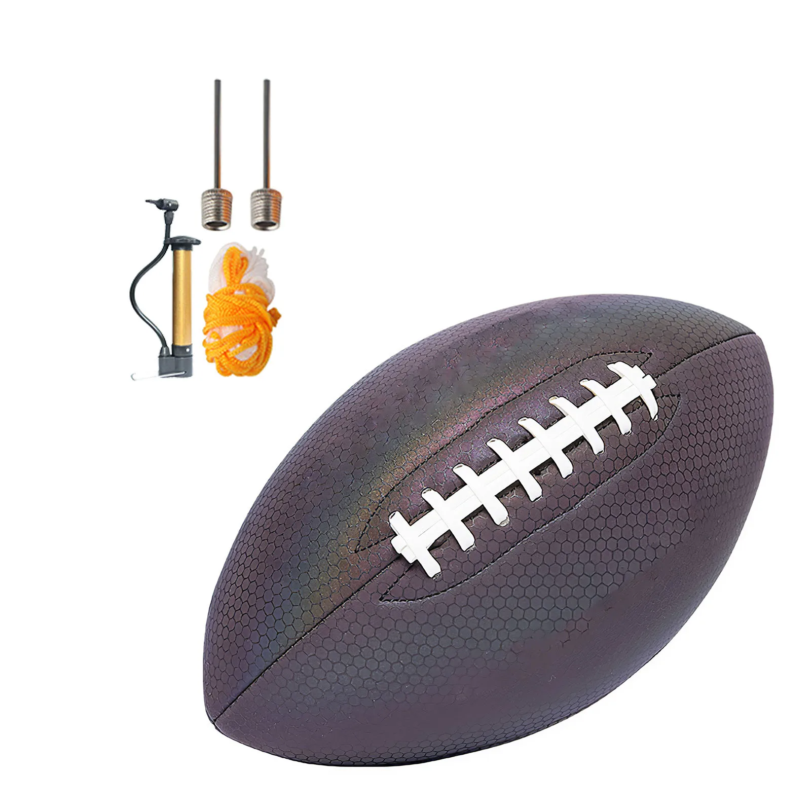 Светоотражающий футбольный стандарт 9 светящийся светоотражающий мяч кожаный