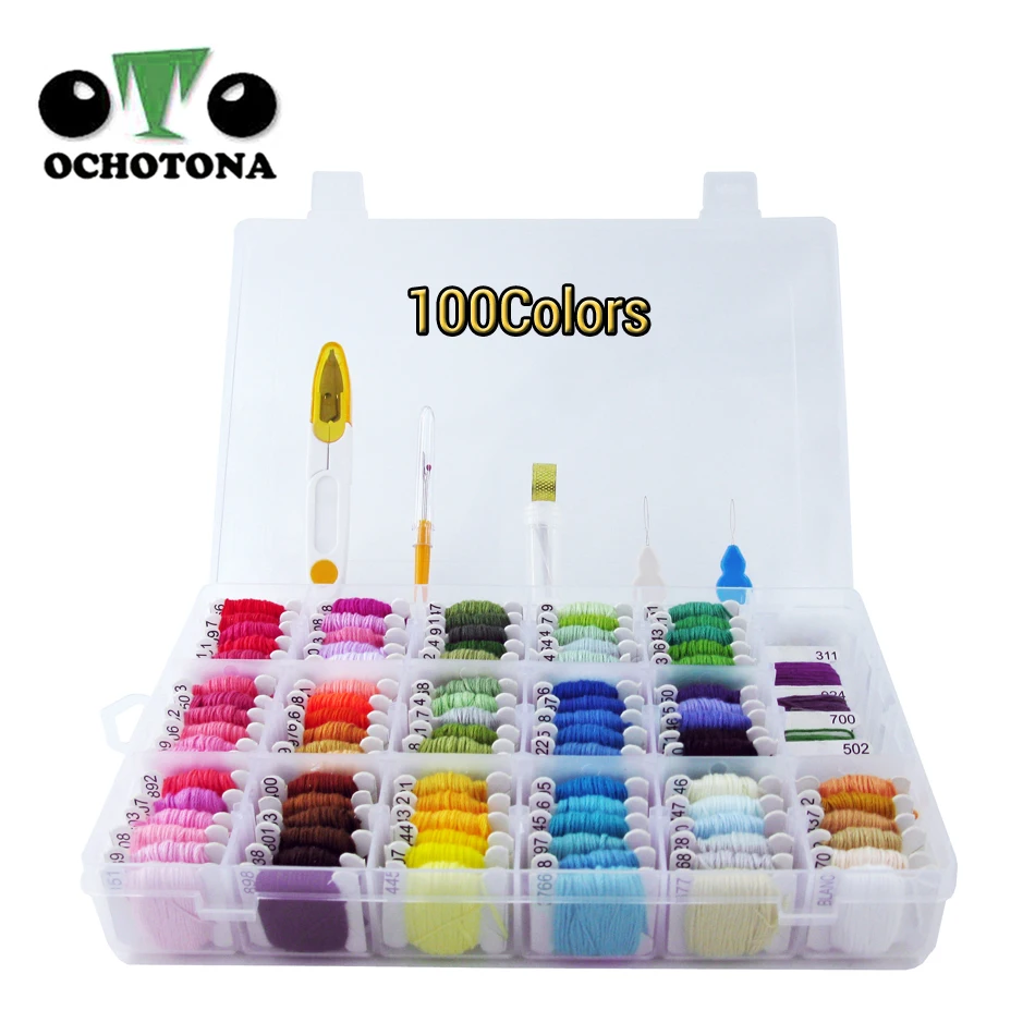 100 шт. Набор для вышивки и вышивки|Флосс| |