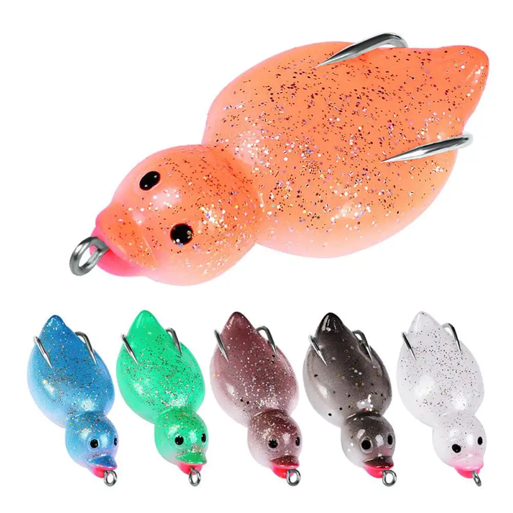 

6PCS Duck Shaped Fishing Lures Bait Hook Minnow Baits Crank Fishing Tackle Kit