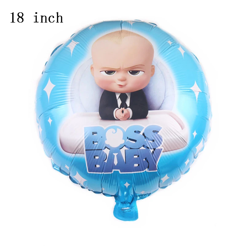 Boss baby на 1-й День Рождения Декоративные столовые принадлежности кружки, тарелки, салфетки 32 дюйма большие воздушные гелиевые шары с цифрами для душа