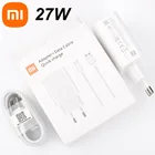 Оригинальное зарядное устройство XIAOMI 27 Вт QC4.0, адаптер быстрой зарядки, кабель типа C для Mi 9 8 SE 9T pro Redmi Note 7 K20 Pro