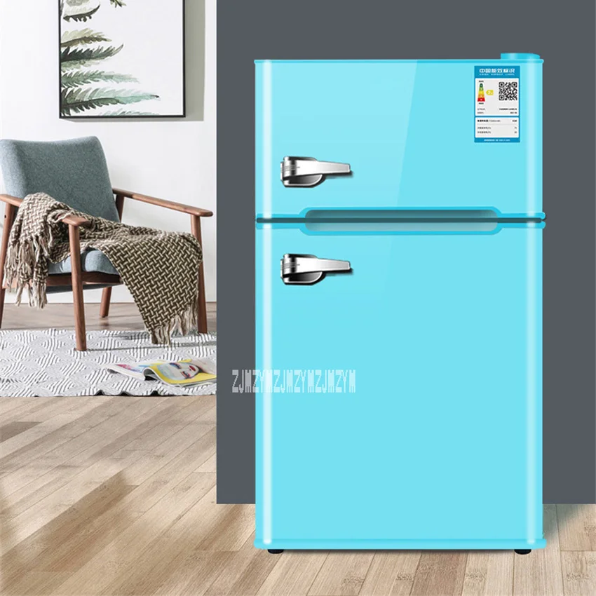 BCD 108 220V 108L двойная дверь небольшой холодильник Офис традиционные Холодильный
