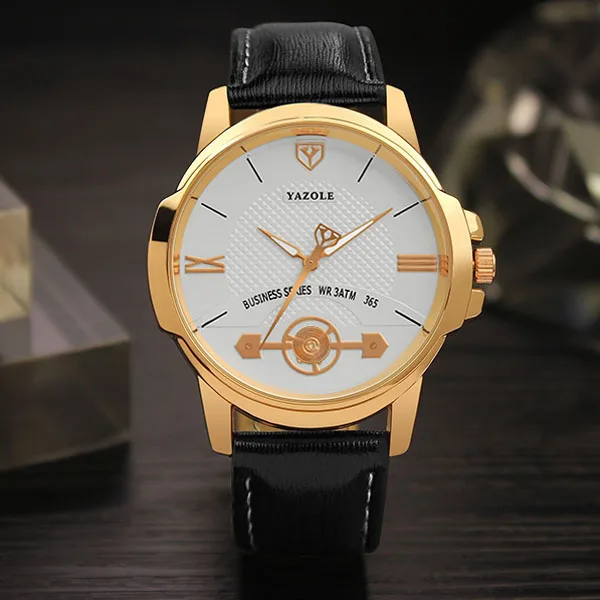 Часы наручные Yazole Мужские кварцевые брендовые Роскошные спортивные|Кварцевые