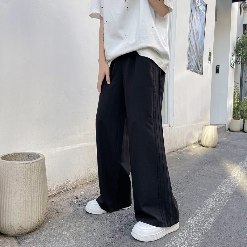 

Men's Casual Straight Wide-leg Pants Summer Streetwear Trendy Fashion Loose And Comfortable Long Running Light Weight Pants