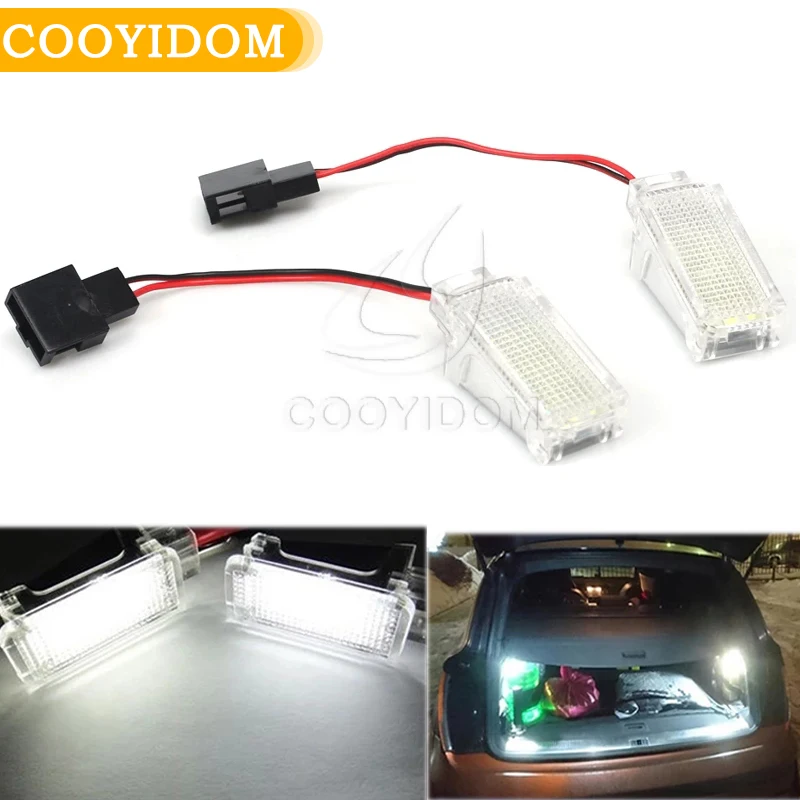 2 шт. внутренняя Светодиодная лампа дверная ручка багажника Boot Footwell бардачок