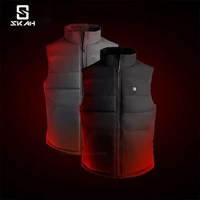skah 4 heating area graphene electric heated vest men outdoor winter warm usb smart home thermostatic heating jacket