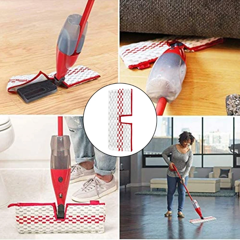 

Floor Mop Pads Reusable Mop Cloth Replacement for Vileda O-Cedar Quick Drying Machine Washable Floor Cleaning Mop Cloth