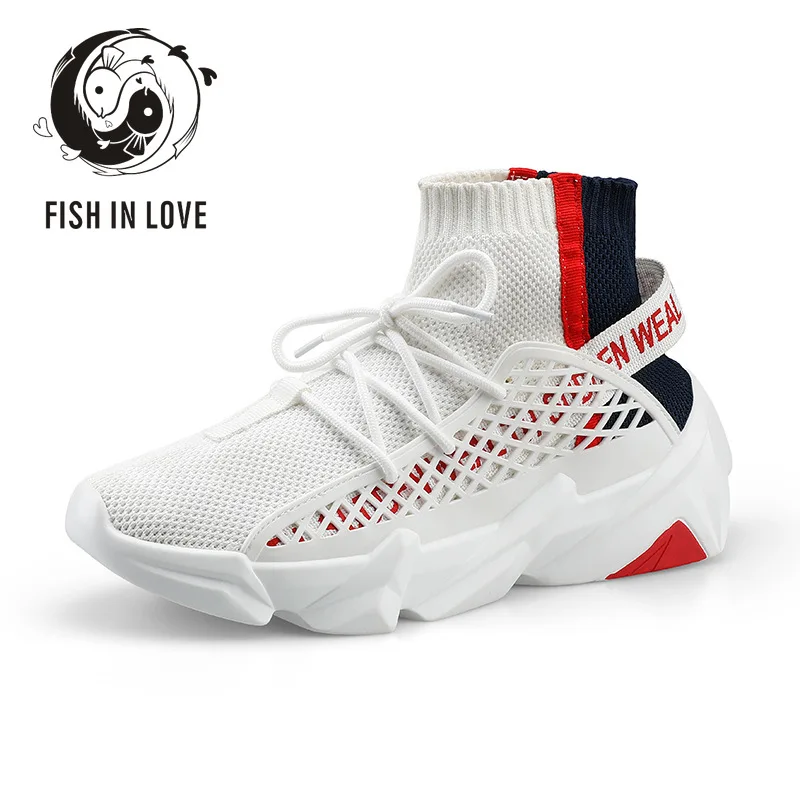 2020 Summer New Style Trendy Shoes Hight-Top Men's Breathable Korean Fashion All-match Basketball Mens Casual GY210 | Обувь