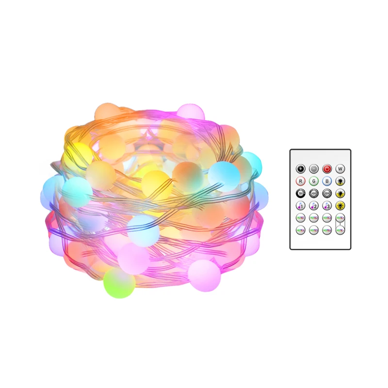 

Tuya WiFi Smart Fairy Lights IP65 WaterProof RGB Strip Light with Remote Control Home RGB LED Light Tuya/Smart Life APP Control