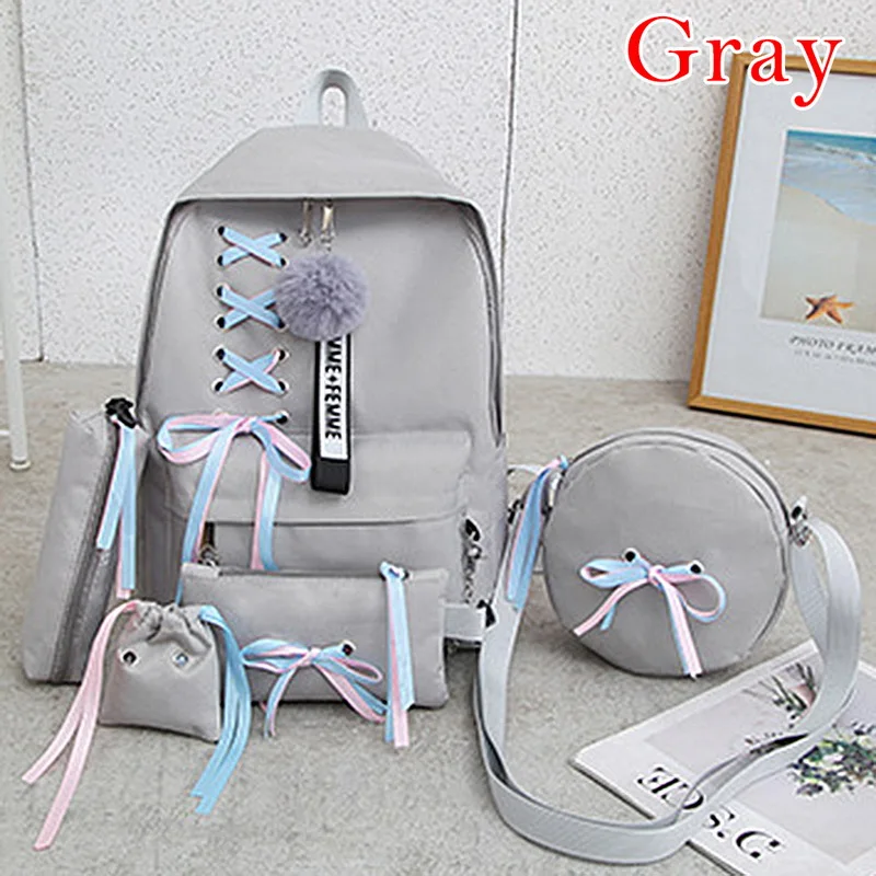 Обувь для девочек цепи рюкзак женский парусиновый 5 шт./компл. Для женщин