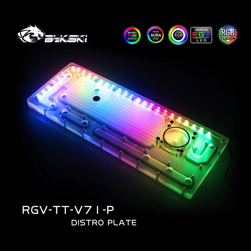 Bykski RGV TT V71 доски для водных путей Tt View 71 чехол RBW Intel CPU Water Block & Single GPU Building|Кулеры и