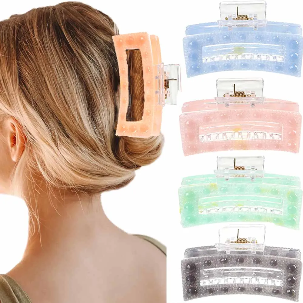 

8cm Korean Hair Claws Elegant Solid Color Hair Clips Hairpins Barrettes Headwear For Women Girls Fashion Hair Accessories Gifts