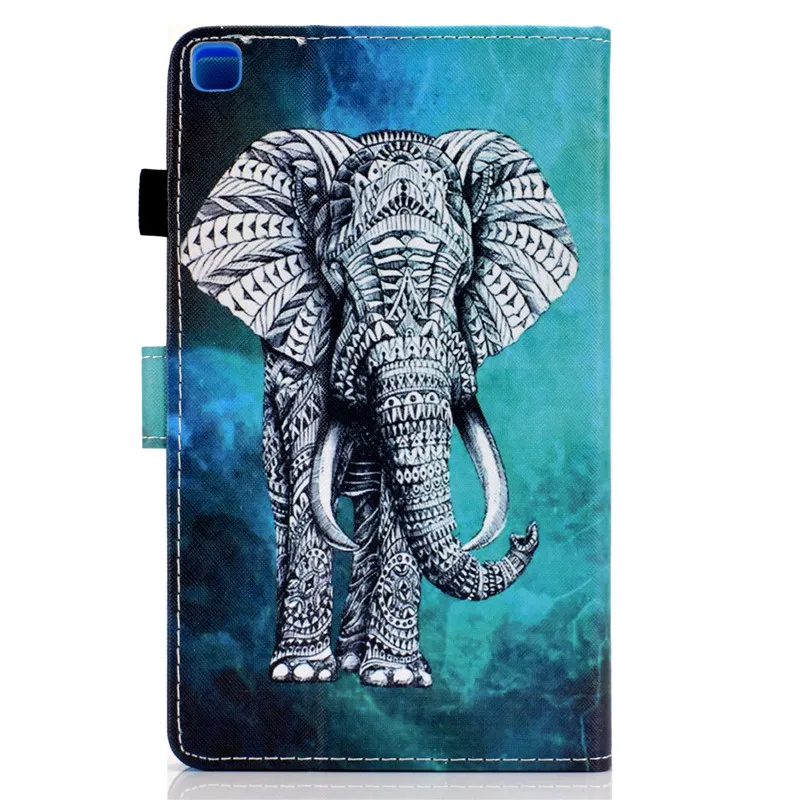 Tablet Case for Samsung S6 Lite SM-P610 SM-P615 Elephant Tree Butterfly Printed Leather Galaxy Cover 10.4&quot | Компьютеры и офис
