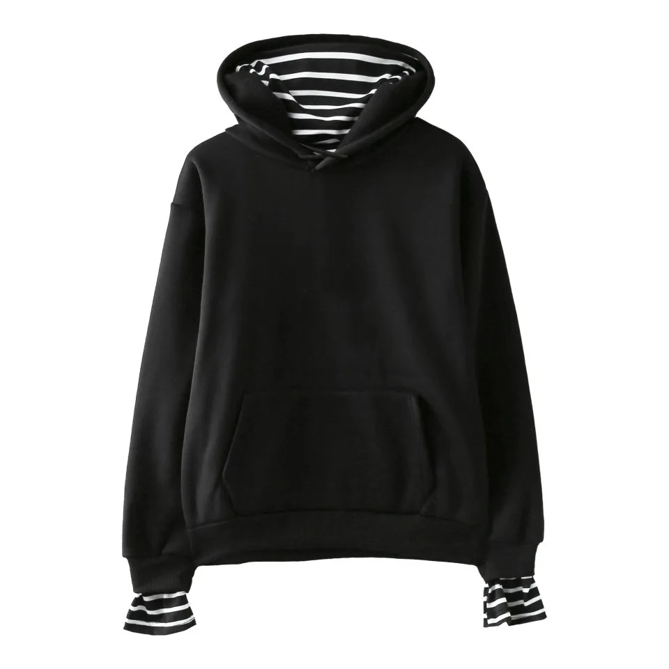 Хип хоп sudadera mujer повседневная цветная толстовка с капюшоном и длинными рукавами